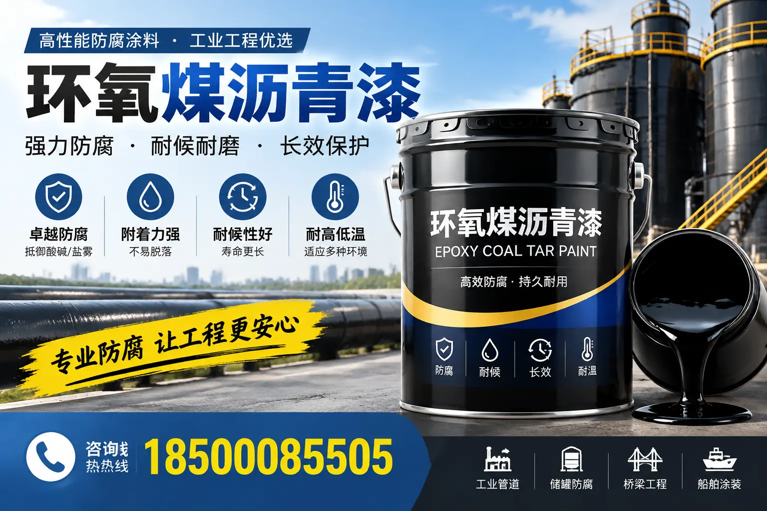 环氧煤沥青漆的施工方法与注意事项,确保在滨州顺利完成